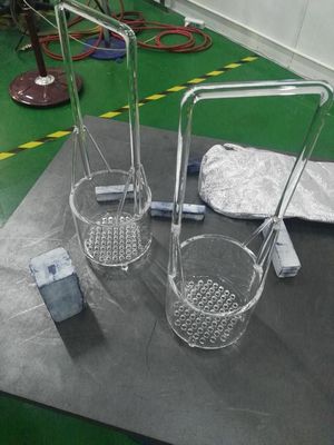 China De Mand van het kwartsglas met Filtergat &amp; Beschikbare de Dienst van de Handvatdouane leverancier