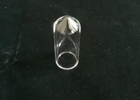 China Ontruim Gesmolten Kwartsglas V Buis, de Kegelvormige Bodemtype Reageerbuis van het Kiezelzuurglas leverancier