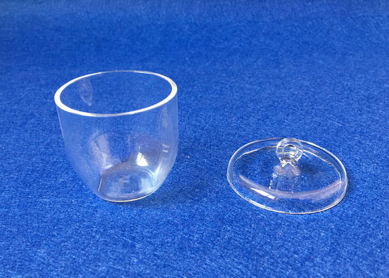 De transparante Smeltkroes van het Kwartsglas met Facultatieve Dekkings Diverse Volumes leverancier