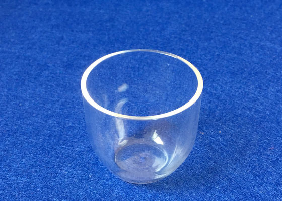 De transparante Smeltkroes van het Kwartsglas met Facultatieve Dekkings Diverse Volumes leverancier