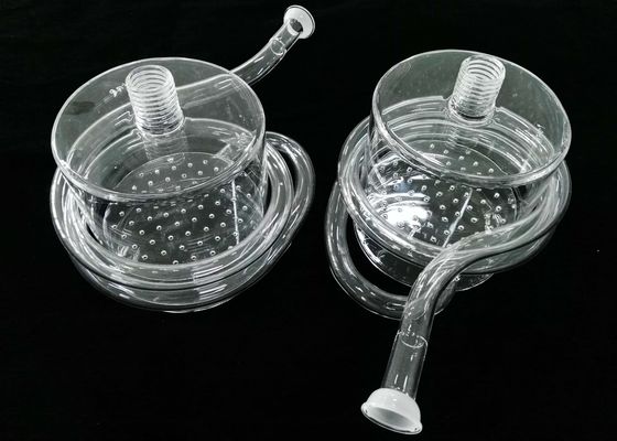 Van de het Laboratoriumreactor van het kwartsglas Type van de Flessen het Hoge Chemische Prestaties met Spiraalvormige Buis leverancier
