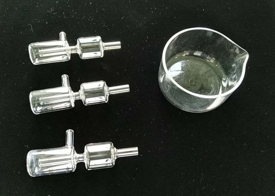De Producten van het het Kwartsglas van het laboratoriumgebruik, de Kleine Aangepaste Fles van de Kwartsreactor leverancier