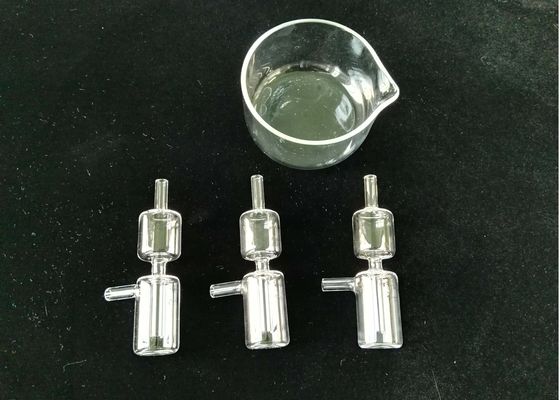 De Producten van het het Kwartsglas van het laboratoriumgebruik, de Kleine Aangepaste Fles van de Kwartsreactor leverancier