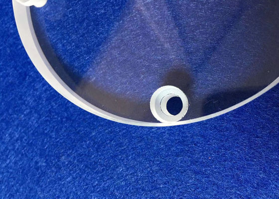 Geboord Kiezelzuurglas om Schijf/Gesmolten die Kwartsschijf met Gaten wordt aangepast leverancier