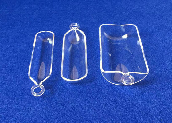 De aangepaste Transparante Gesmolten Boten 50ML van de Kwartsverbranding met Ring leverancier