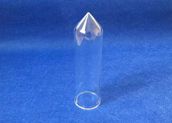 Het Glassmeltkroes van het laboratoriumgebruik Gesmolten Kwarts met een Prik bij de Bodem leverancier