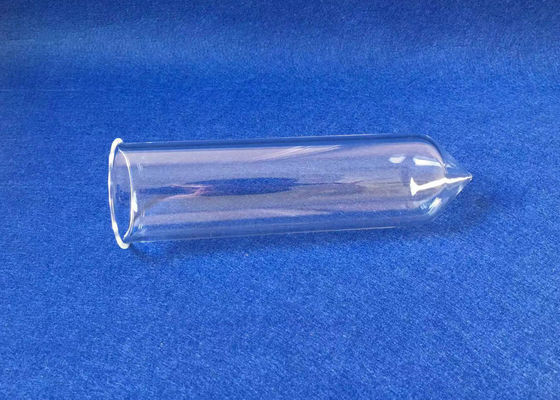 Het Glassmeltkroes van het laboratoriumgebruik Gesmolten Kwarts met een Prik bij de Bodem leverancier