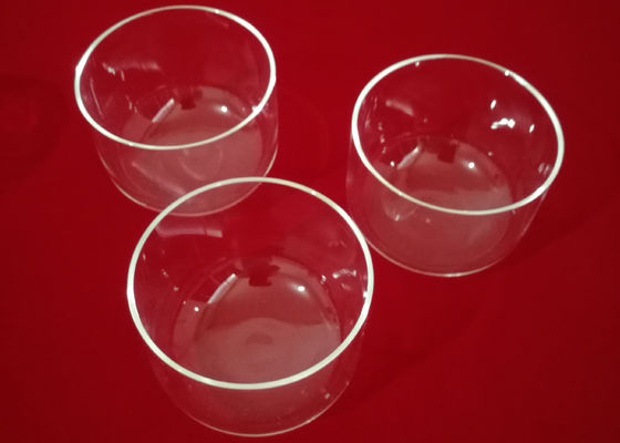 De Leveringsglaswerk 99,995% SiO2 Gesmolten Kwartsglas Labware/Smeltkroes van kwartslabware met/zonder Flens leverancier