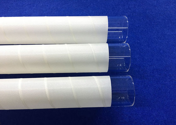 PECVD smolt OD 30 mm-Kwartsglazen buis met Witte 3M-Vezel die in Zonne de Industrieweerstand Op hoge temperatuur wordt gebruikt leverancier